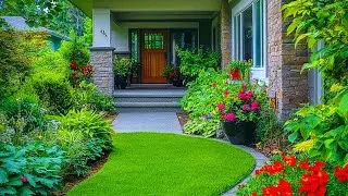 Elegant Tiny Escapes: Inviting Front Porch, Tranquil Zen Garden, and Cozy Indoor Green Havens