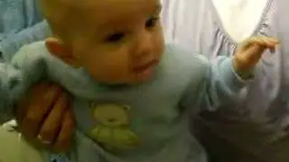The baby in the mirror