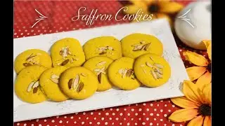 Eggless Saffron Cookies