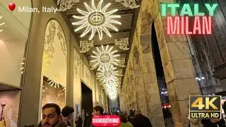 Christmas in Milan, Italy 2024 🎄 | Magical Holiday Walking Tour 🇮🇹 | Virtual Christmas Experience
