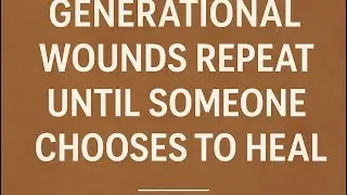 Generational Wounds Repeat Until Someone Chooses to Heal | Ancestral Karma Guidance