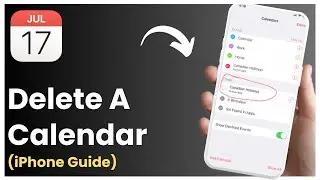 How To Delete A Calendar On iPhone !
