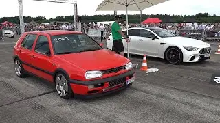700HP VW Golf 3 VR6 Turbo vs Mercedes-AMG GT63s 4door 4Matic+