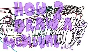 How to draw a medieval battle scene