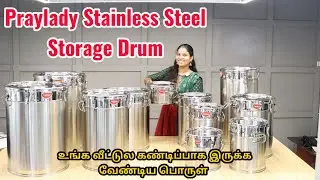 Praylady Kitchen Stainless Steel Storage Drum Collection's | Must Need Your Home  #praylady