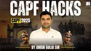CAPF 2025 HACKS: Solve ANY UPSC Question (Even When You Don't Know the Answer!) | Part-4