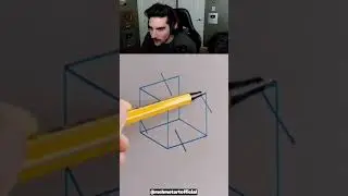 How to Draw 3D Cube! 🤯