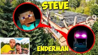 طائرتي بدون طيار التقطت STEVE من MINECRAFT في الحياة الواقعية