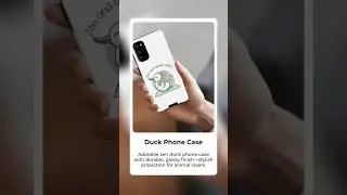 Zen Duck Cute Phone Case &ndash; Whimsical Animal Lover Gift, Dual-Layer Protection