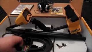 unboxing a garret ace 250 metal detector with a standard coil