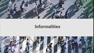 Live Learning Experience- Addressing informalities in the midst of the COVID-19 outbreak and beyond