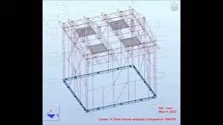 Loaded Nonliniar TWS model Time History - Robot Structural Analysis