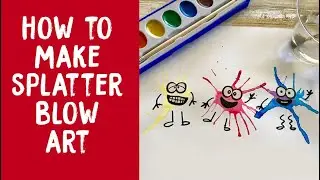 How to make watercolor Splatter Art