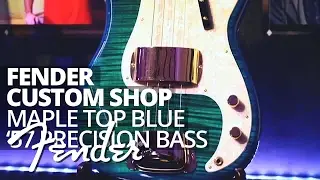 Fender Custom Shop Maple Top Blue '57 Precision Bass by Greg Fessler | Fender