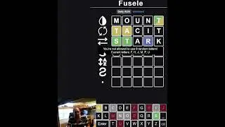 Fusele: Wordle but the rules keep changing (2 Jul 2024)  #variant #wordgames #puzzle #speedsolving