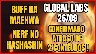 BLACK DESERT GLOBAL LABS 26/09 - BUFF MAEHWA E NERF NO HASHASHIN + ATRASO DE 2 CONTE&Uacute;DOS !