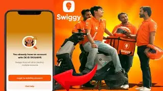 You already have an account with de id swiggy || Swiggy does not allow creating multiple accounts 