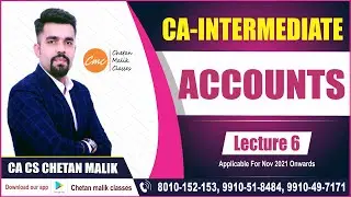 #CA Inter Accounts classes I CA Inter Accounts revision marathon I Online Live Classes I Class 6