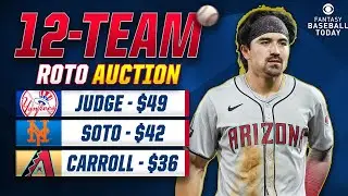 LIVE 12-Team Roto Auction Mock Draft! Nominations, Strategy & More | Fantasy Baseball Advice