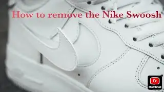 How to Customize Nike AF1 by removing the Nike swoosh 👟 (EASY)
