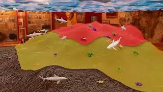 Tracking Shark Simulation System MAYA 3D Render video