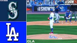 Dodgers vs. Mariners Simulation | 7/27/26 | MLB The Show 26 PS5 Gameplay