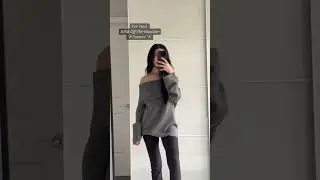 Trying on the viral H&M off-the-shoulder sweater 🤍 #tryon #hm #haul #hmstyle #tryons