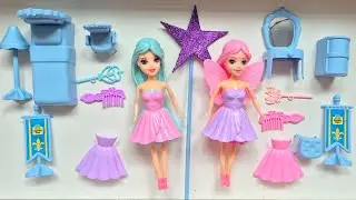 ASMR | Satisfying with Unboxing Very Beautiful and Cute Barbie Doll | Cute Pink Makeup Sets | Review