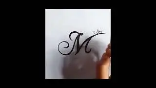 'M'Word Drawing 🥰😍||How to Draw 'M' Word Design  ||#shorts