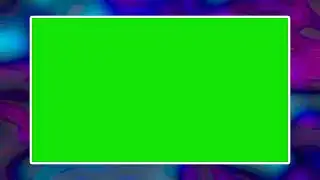 COLORFUL PICTURE FRAME GREEN SCREEN EFFECT 1074