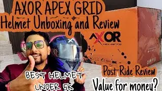 AXOR APEX GRID D/V Helmet Unboxing and Review | Post-Ride Review | Best Helmet to buy under 5k