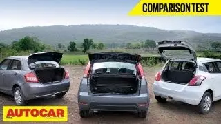 Mahindra Verito Vibe Vs Maruti Suzuki Dzire Vs Maruti Suzuki Swift | Comparison Test | Autocar India