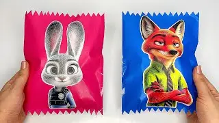 🍬Paper DIY🍬 Cute ZOOTOPIA 2 Candy Blind Bag Unboxing!🐰🦊 |ASMR