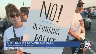 Dual rallies take place in Overland Park