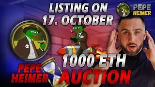 Deep Dive In Pepe Heimer / 1000 ETH Auction / 10 Winners Every Week / Listing Confirmed
