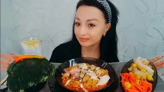Рамен с Море Продуктами🤤🔥Чуть Не Ослепла👀# mukbang#kristinakiss#food#