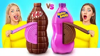 Жевательная Резинка vs Шоколадная Еда Челлендж | Война Пранков от Choco DO