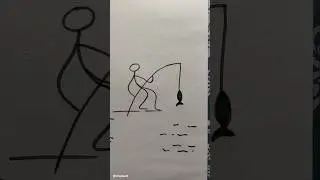 Fishing vector illustration #shortsfeed #fa9la