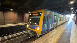 Metro X'Trapolis Departing Flinders Street Station to Blackburn
