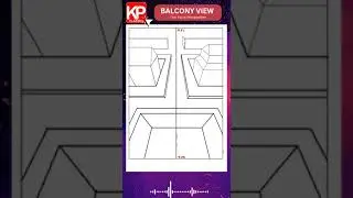 Balcony View | Two Point Perspective | NID | NIFT #natadrawing #shorts #natacoaching #kpclasses