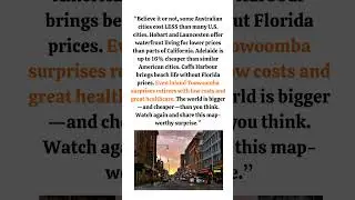 5 Australian Cities Cheaper Than USA #shorts #ytshorts