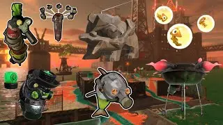 Splatoon 3 Online salmon run 24 Splatting hard and collecting golden eggs for the boss