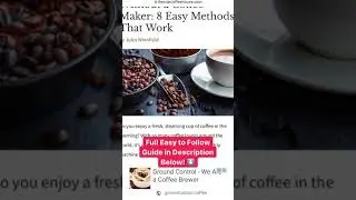 How to Make #Coffee Without a Coffee Maker [Easy DIY Method] #shorts
