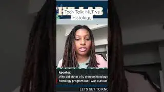 MLT vs Histology ? Tech Talk Episode 2! #medicalfield #medicallaboratorytechnician #histologytech