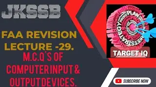 M.C.Q's on Input & Output Devices (Computer).FAA Exam Revision lecture -29.