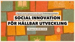 Digital boklansering: Social innovation f&ouml;r h&aring;llbar utveckling