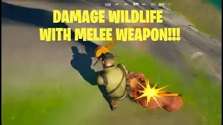 How to Damage Wildlife with a Melee Weapon - Fortnite Season 8 Quest