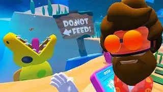 I Fed A Giant Sea Monster A Delicious Burger & Found Pirate's Treasure - Vacation Simulator Gameplay