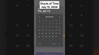 Time Farm: Oracle of Time July 15