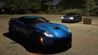 Manual C7 Z06 POV Drive at Night | Pure Adrenaline